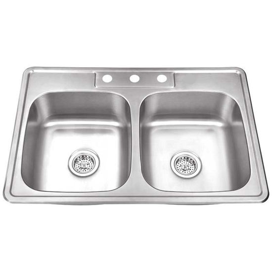 Picture of T33226 Double Bowl Sink 3 Hole