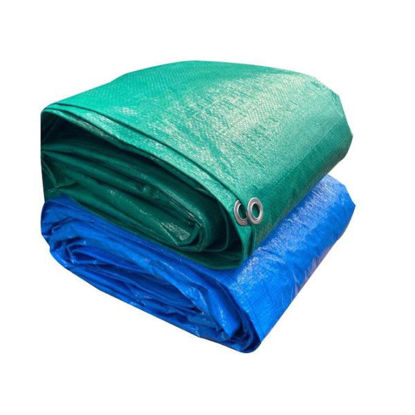 Picture of 2-Pack 6-ft x 8-ft Green Standard Polyethylene Tarp