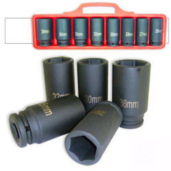 Picture of 9pc 3/4" Deep Imp. Socket Sets MM