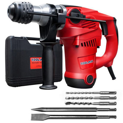 Picture of 14 Amp Corded Electric Power Rotary Tool Hammer Drill Driver 730 RPM Rotary Hammer For Heavy-Duty