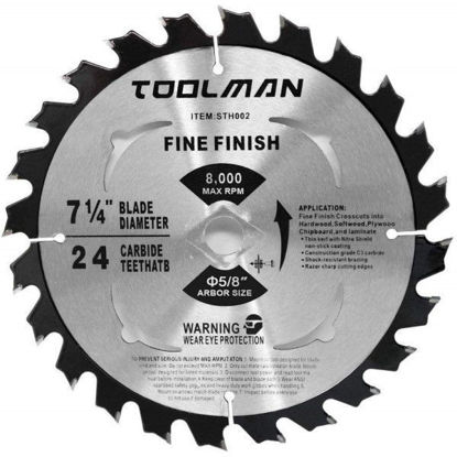 Picture of 7-1/4" X 24 Teeth Carbide Blade