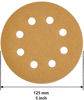 Picture of 100 Pcs 5" 8 Holes Sanding Discs