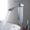 Picture of F40200H Single Handle Square Vessel Faucet, Chrome