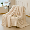 Picture of Luxurious Faux Rabbit Fur Throw Blanket