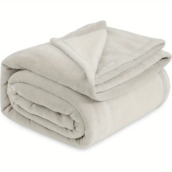 Picture of 1pc Bedsure Ultra-Soft Microfiber Fleece Blanket - Lightweight