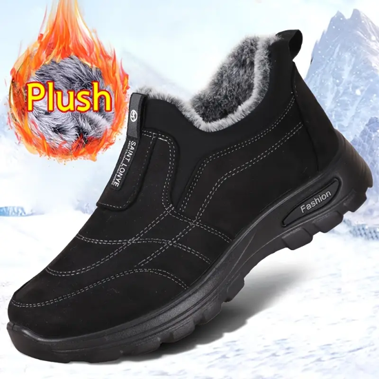 Picture of Men's Cozy & Warm Snow Boots - Slip-Resistant, Plush Lined for Winter Hiking & Outdoor Adventures