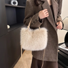 Picture of Newly Designed Ladies' Plush Crossbody Bag: Multifunctional Faux Fur Handbag, Fluffy Fashion Design, Adjustable Strap, Solid Color, Lightweight, Perfect for Autumn, Winter, and Spring Outings, Casual Shopping, Dinners, and Gifts for Wife, Girlfriend