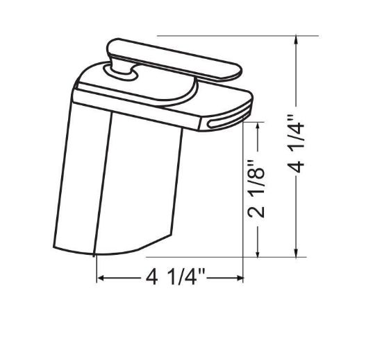 Picture of F9118BN F40118BN, Brushed Nickel Single Handle Waterfall Faucet